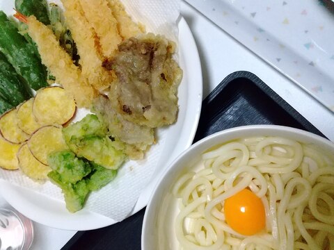天ぷらと素うどん